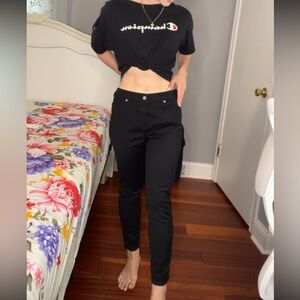 Black Calvin Klein jeans